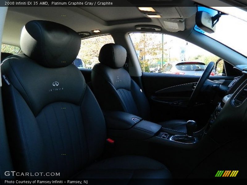Platinum Graphite Gray / Graphite 2008 Infiniti EX 35 AWD