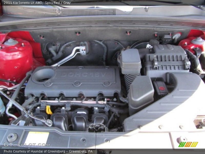 Spicy Red / Gray 2011 Kia Sorento LX AWD