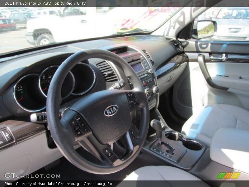 Spicy Red / Gray 2011 Kia Sorento LX AWD