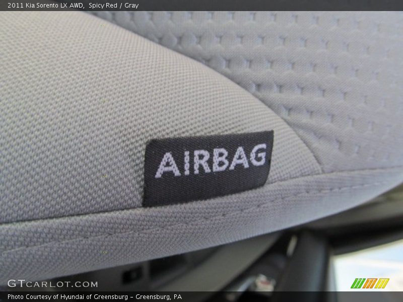 Spicy Red / Gray 2011 Kia Sorento LX AWD