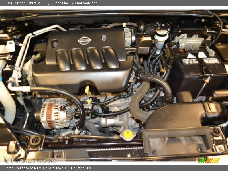 Super Black / Charcoal/Steel 2008 Nissan Sentra 2.0 SL