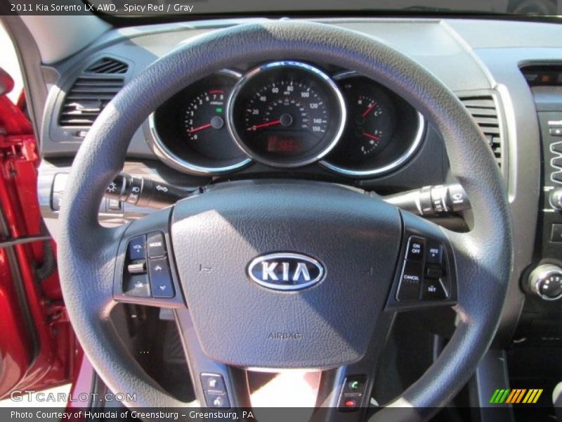 Spicy Red / Gray 2011 Kia Sorento LX AWD