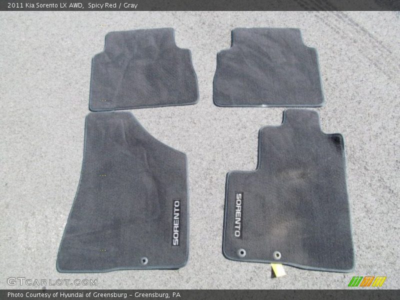 Spicy Red / Gray 2011 Kia Sorento LX AWD