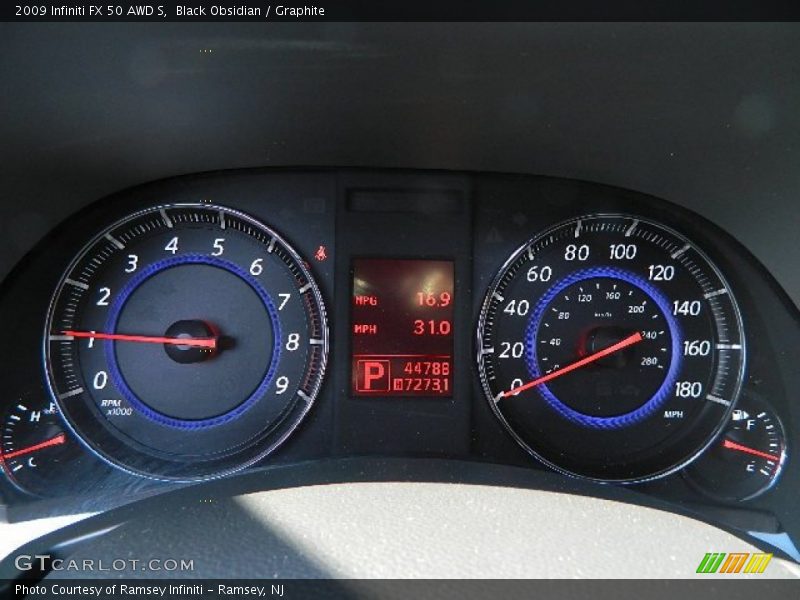 Black Obsidian / Graphite 2009 Infiniti FX 50 AWD S