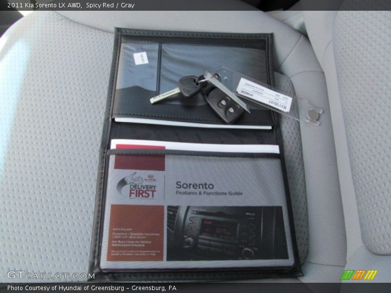 Spicy Red / Gray 2011 Kia Sorento LX AWD