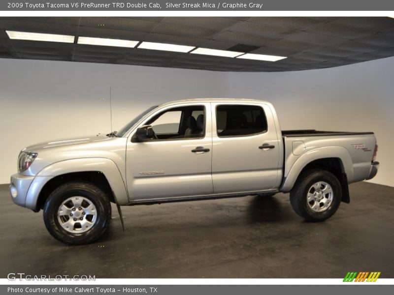 Silver Streak Mica / Graphite Gray 2009 Toyota Tacoma V6 PreRunner TRD Double Cab