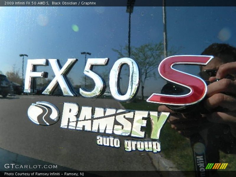 Black Obsidian / Graphite 2009 Infiniti FX 50 AWD S