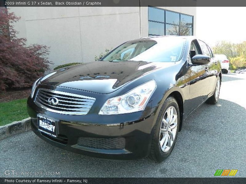 Black Obsidian / Graphite 2009 Infiniti G 37 x Sedan