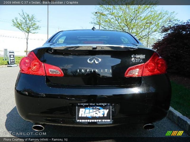 Black Obsidian / Graphite 2009 Infiniti G 37 x Sedan