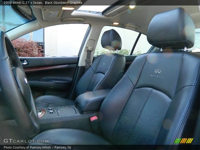 Black Obsidian / Graphite 2009 Infiniti G 37 x Sedan