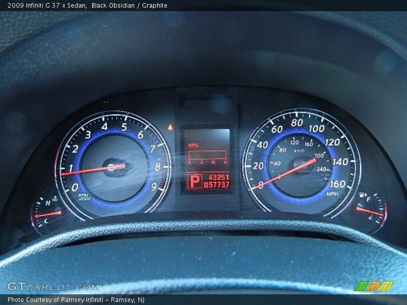 Black Obsidian / Graphite 2009 Infiniti G 37 x Sedan