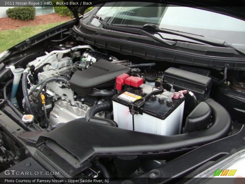 Wicked Black / Black 2011 Nissan Rogue S AWD