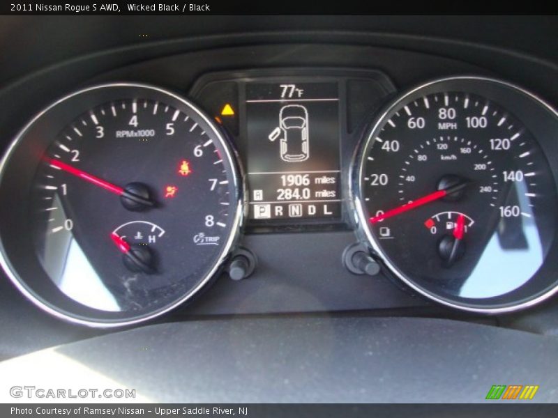 Wicked Black / Black 2011 Nissan Rogue S AWD