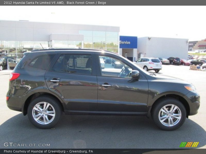 Black Forest Green / Beige 2012 Hyundai Santa Fe Limited V6 AWD
