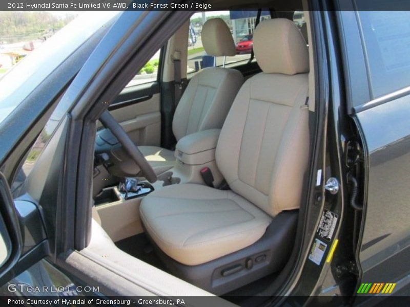 Black Forest Green / Beige 2012 Hyundai Santa Fe Limited V6 AWD