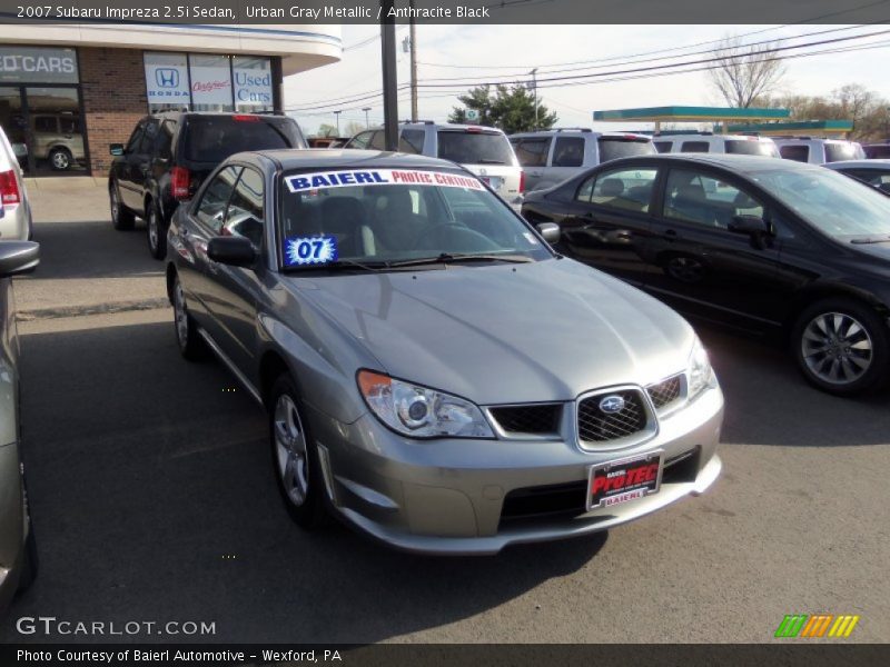 Urban Gray Metallic / Anthracite Black 2007 Subaru Impreza 2.5i Sedan