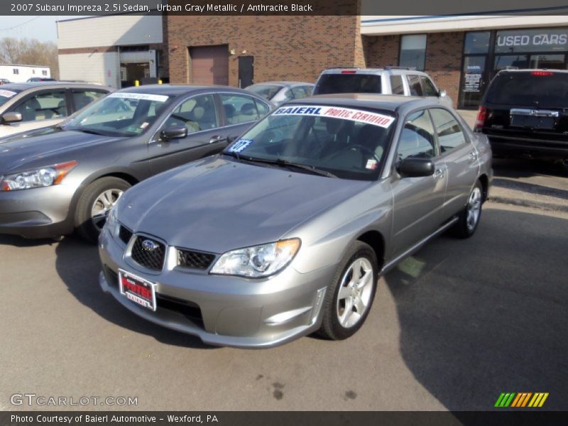 Urban Gray Metallic / Anthracite Black 2007 Subaru Impreza 2.5i Sedan