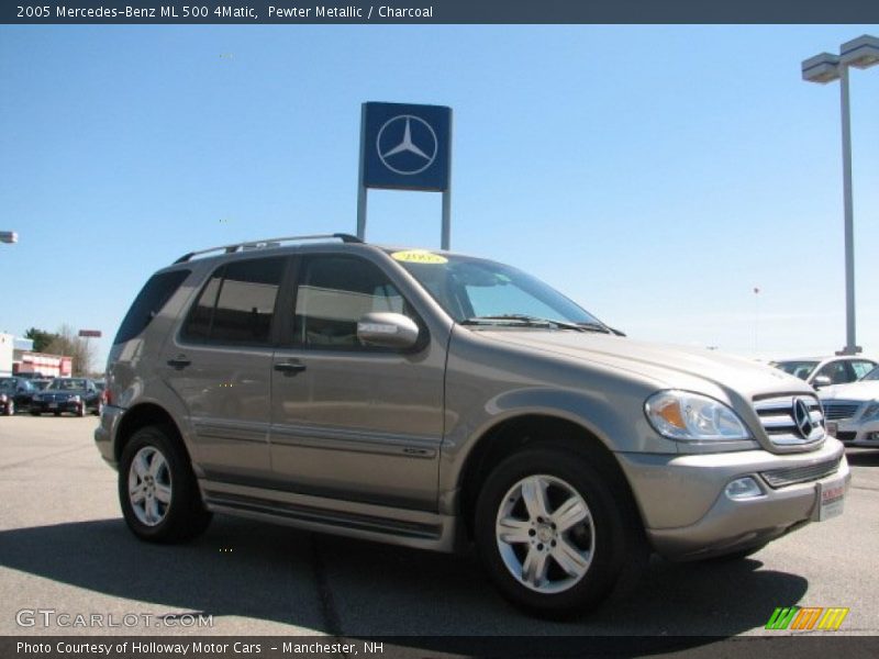 Pewter Metallic / Charcoal 2005 Mercedes-Benz ML 500 4Matic