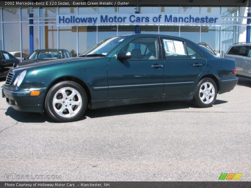 Everest Green Metallic / Oyster 2002 Mercedes-Benz E 320 Sedan