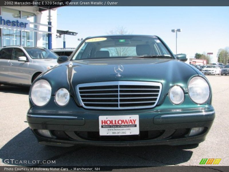 Everest Green Metallic / Oyster 2002 Mercedes-Benz E 320 Sedan