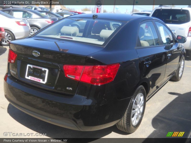 Ebony Black / Stone 2010 Kia Forte EX