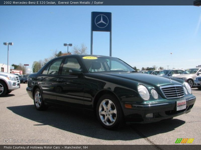 Everest Green Metallic / Oyster 2002 Mercedes-Benz E 320 Sedan
