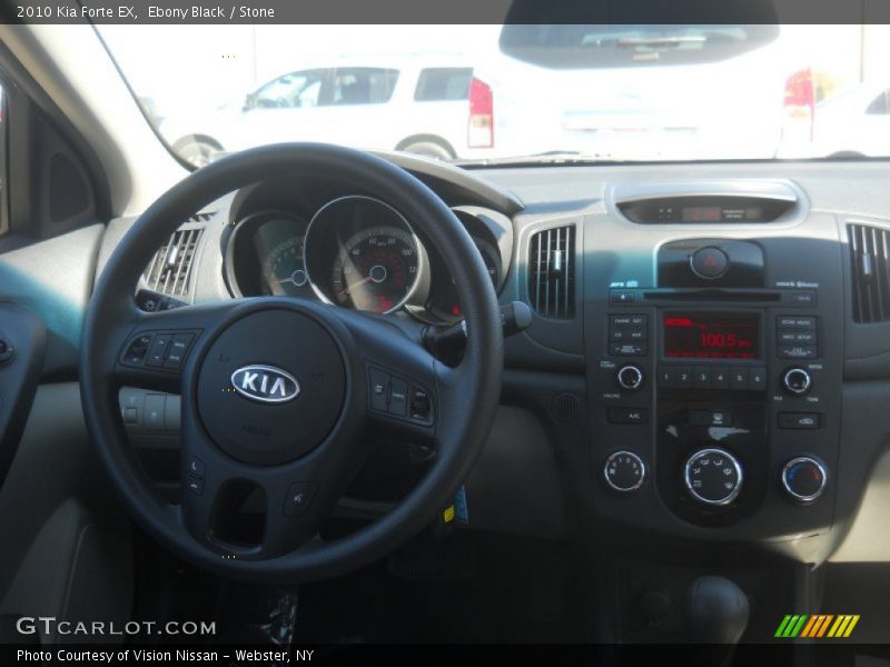 Ebony Black / Stone 2010 Kia Forte EX