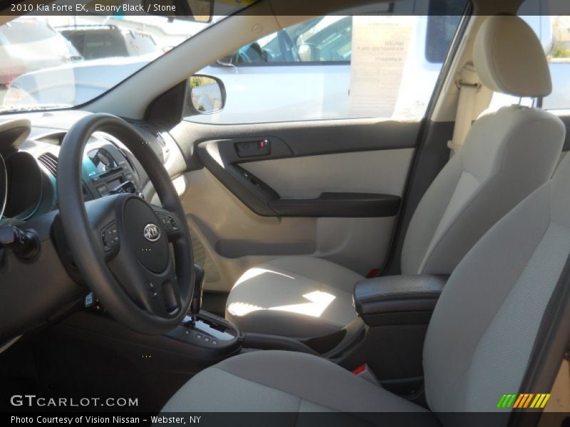Ebony Black / Stone 2010 Kia Forte EX