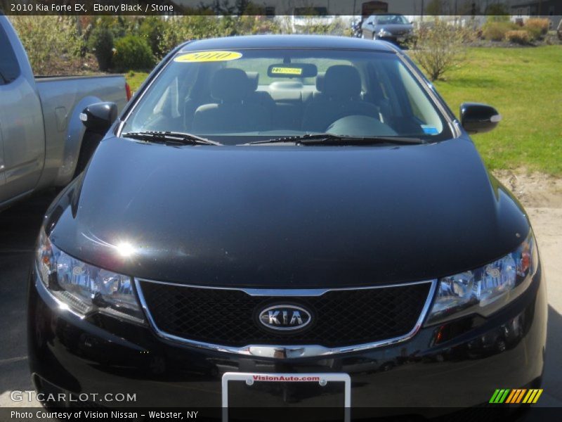 Ebony Black / Stone 2010 Kia Forte EX