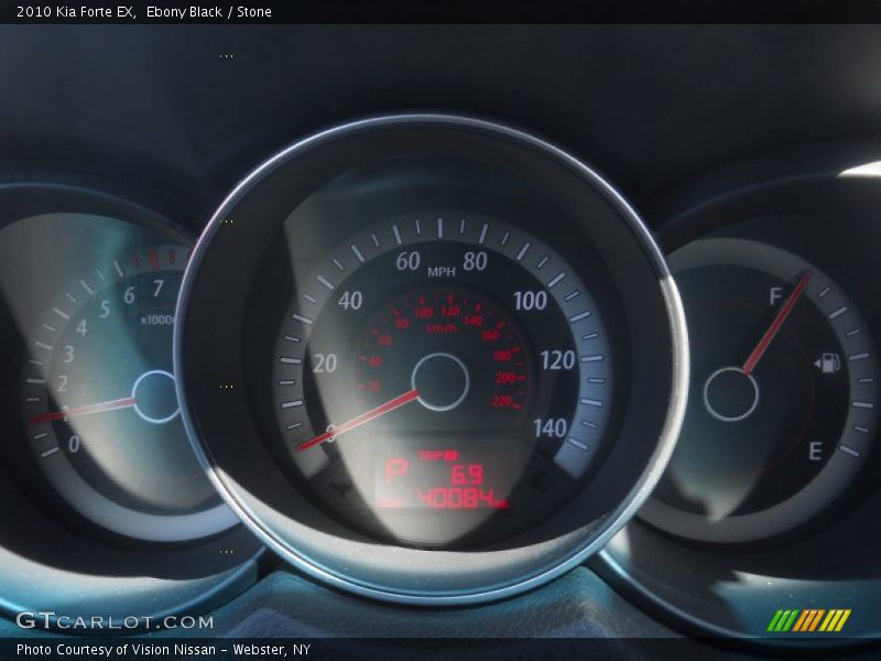 Ebony Black / Stone 2010 Kia Forte EX