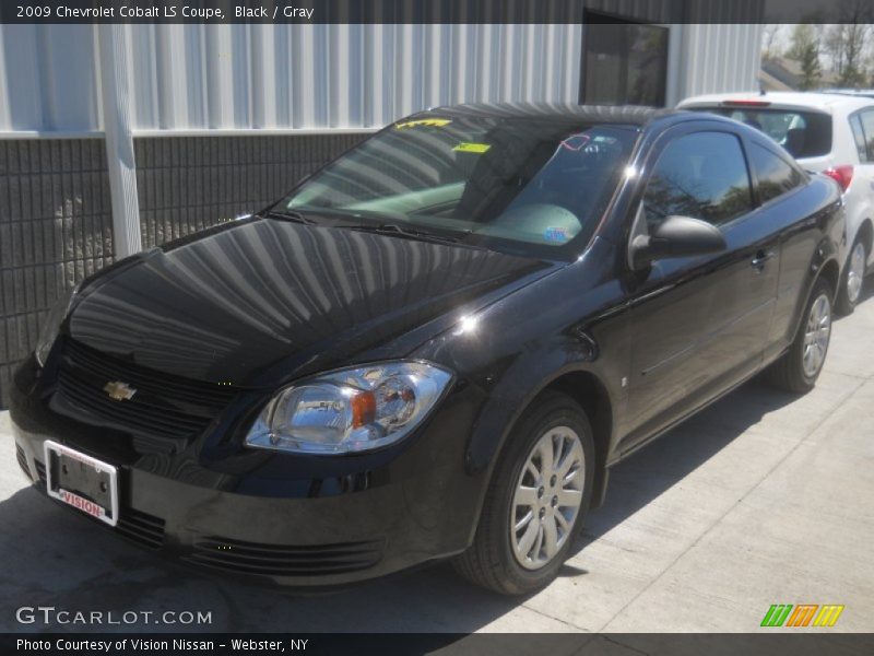 Black / Gray 2009 Chevrolet Cobalt LS Coupe