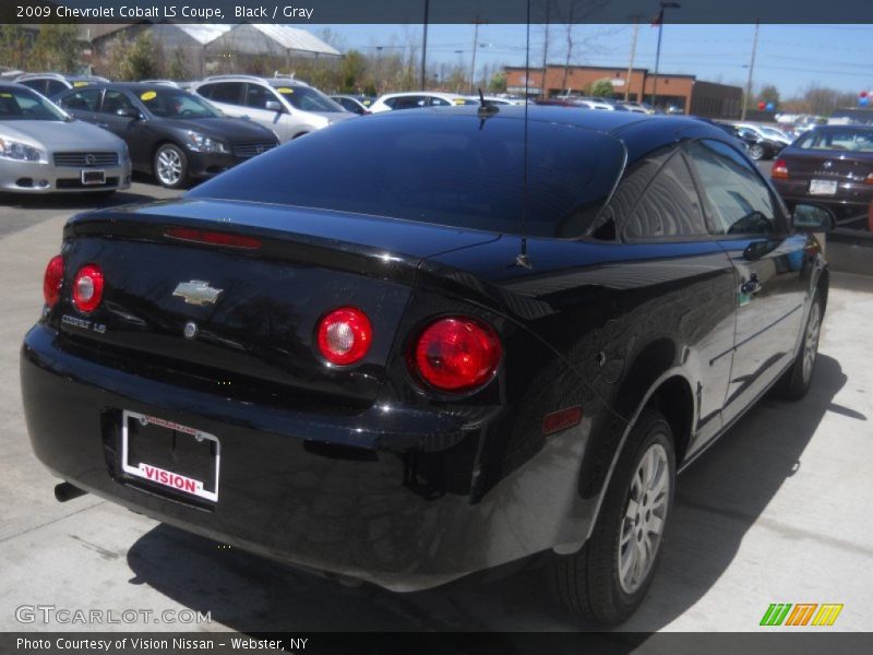Black / Gray 2009 Chevrolet Cobalt LS Coupe