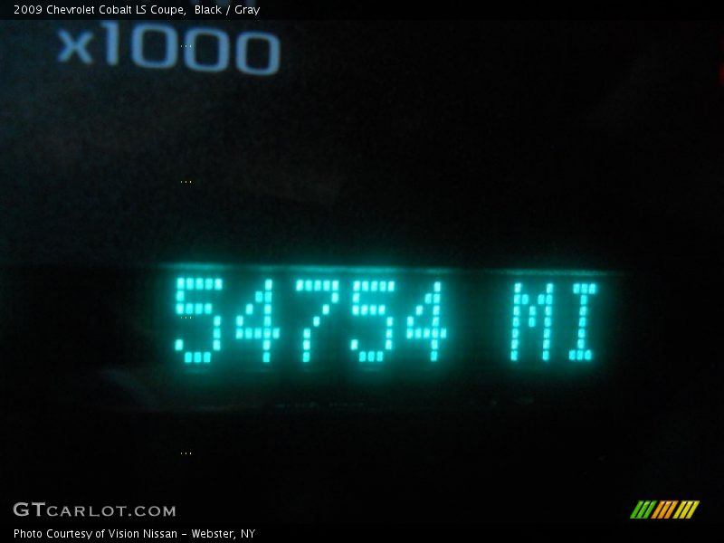 Black / Gray 2009 Chevrolet Cobalt LS Coupe