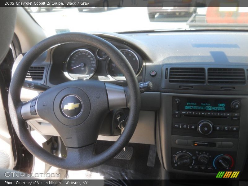 Black / Gray 2009 Chevrolet Cobalt LS Coupe
