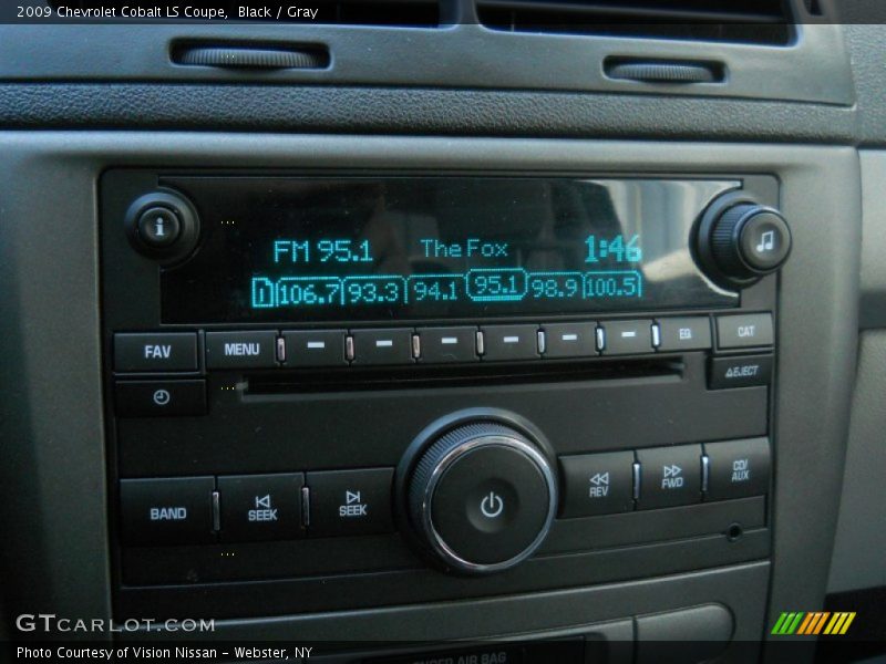 Black / Gray 2009 Chevrolet Cobalt LS Coupe