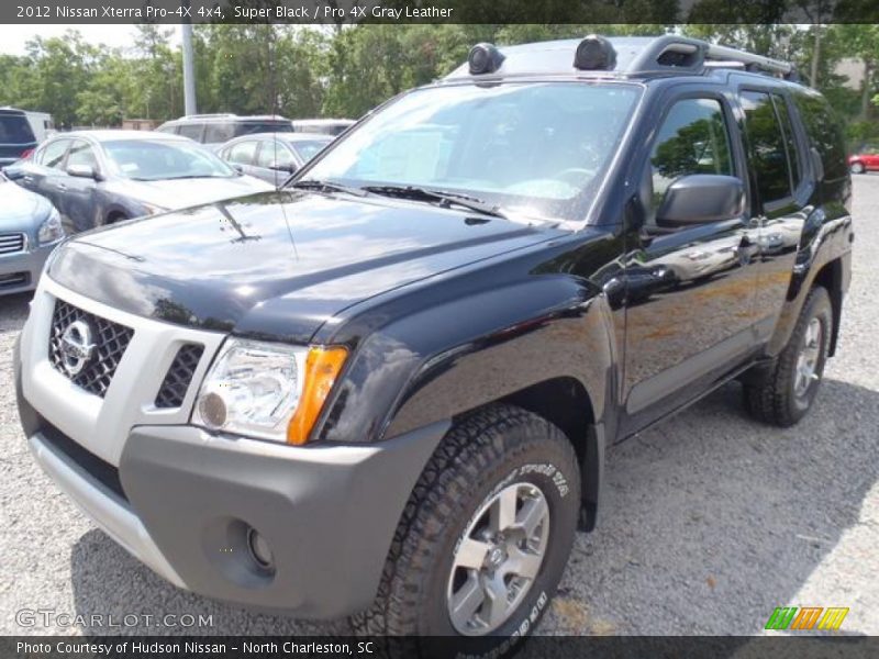 Super Black / Pro 4X Gray Leather 2012 Nissan Xterra Pro-4X 4x4