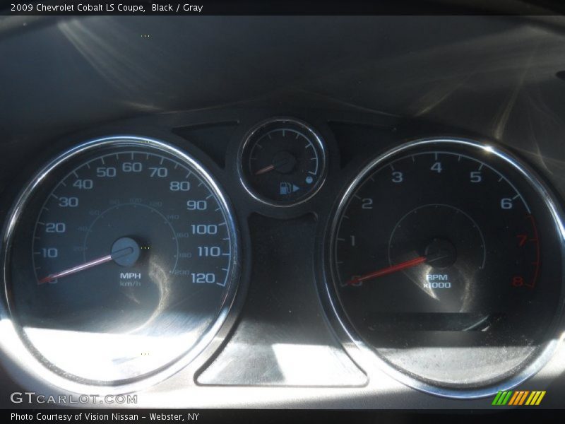 Black / Gray 2009 Chevrolet Cobalt LS Coupe