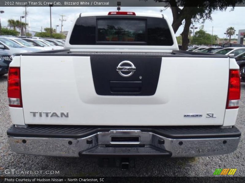 Blizzard White / Charcoal 2012 Nissan Titan SL Crew Cab