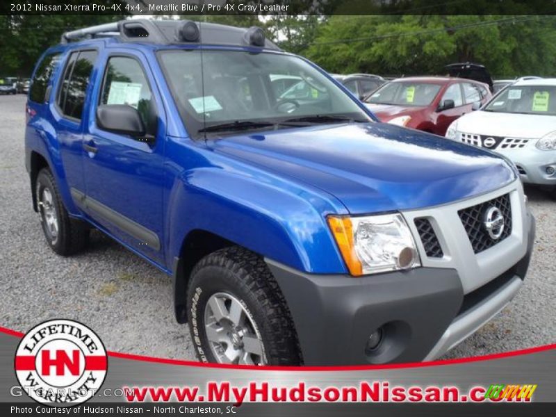 Metallic Blue / Pro 4X Gray Leather 2012 Nissan Xterra Pro-4X 4x4