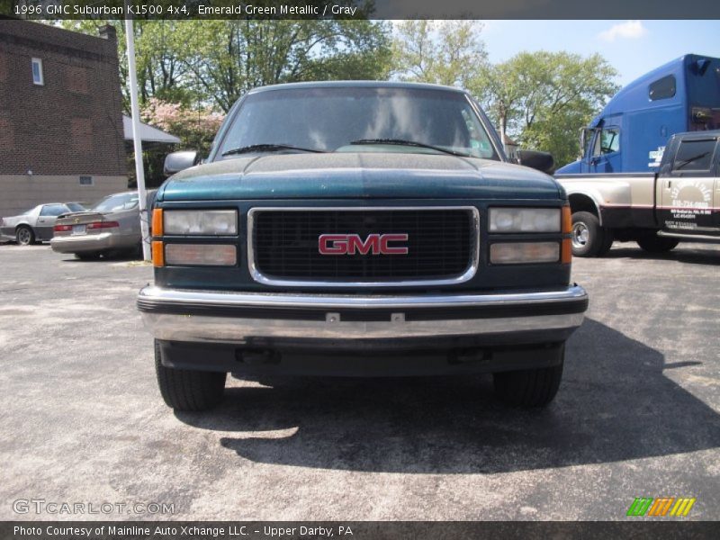 Emerald Green Metallic / Gray 1996 GMC Suburban K1500 4x4