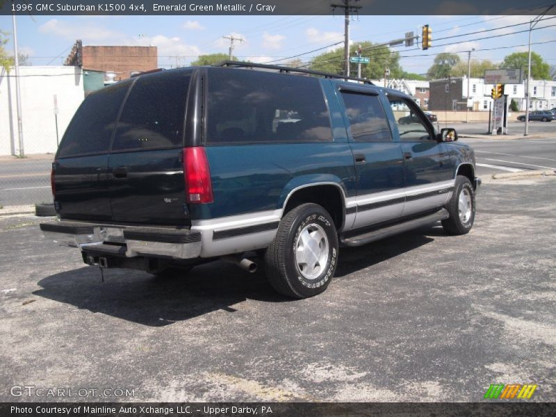 Emerald Green Metallic / Gray 1996 GMC Suburban K1500 4x4