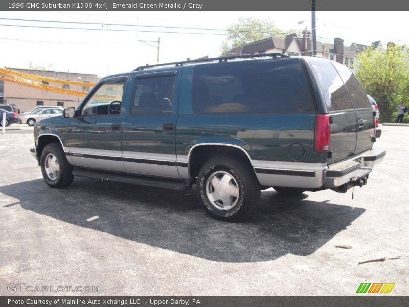 Emerald Green Metallic / Gray 1996 GMC Suburban K1500 4x4