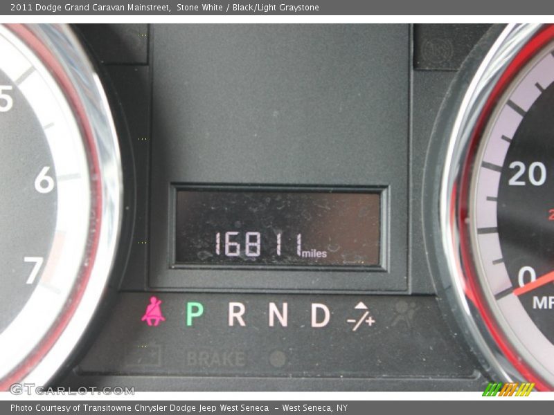 Stone White / Black/Light Graystone 2011 Dodge Grand Caravan Mainstreet