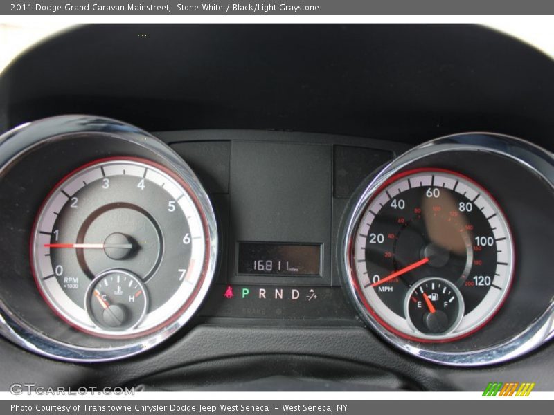 Stone White / Black/Light Graystone 2011 Dodge Grand Caravan Mainstreet