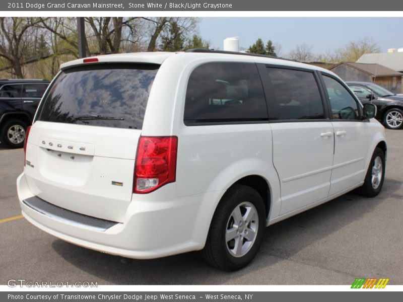 Stone White / Black/Light Graystone 2011 Dodge Grand Caravan Mainstreet