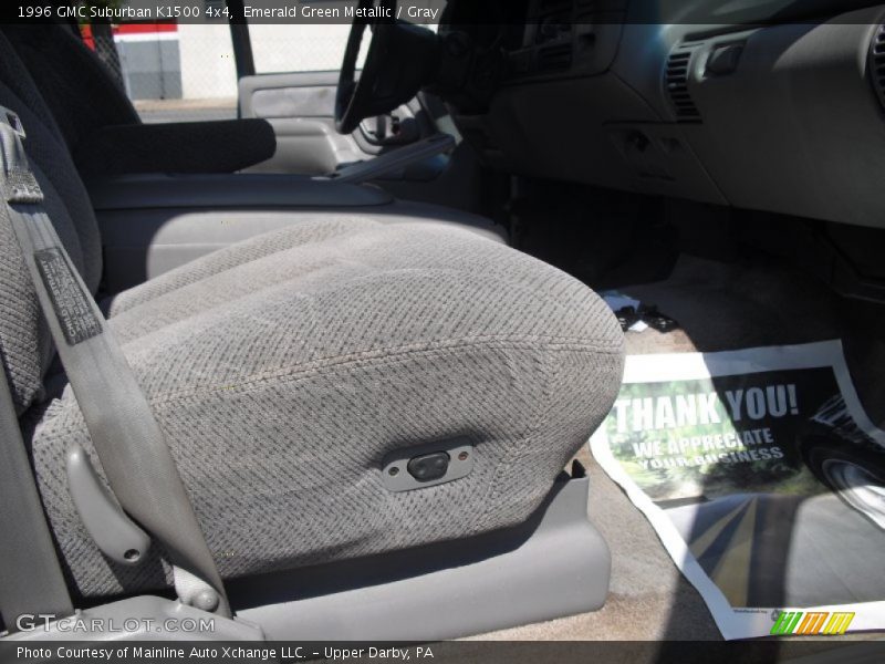 Emerald Green Metallic / Gray 1996 GMC Suburban K1500 4x4