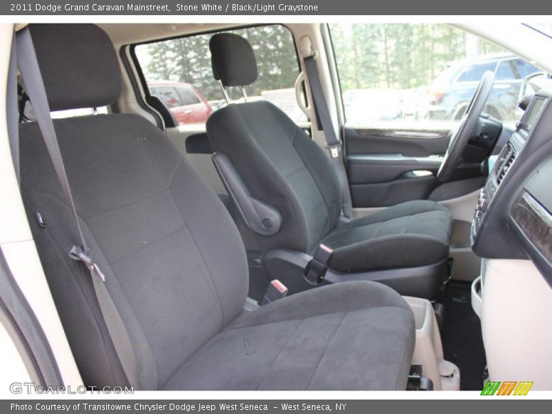 Stone White / Black/Light Graystone 2011 Dodge Grand Caravan Mainstreet