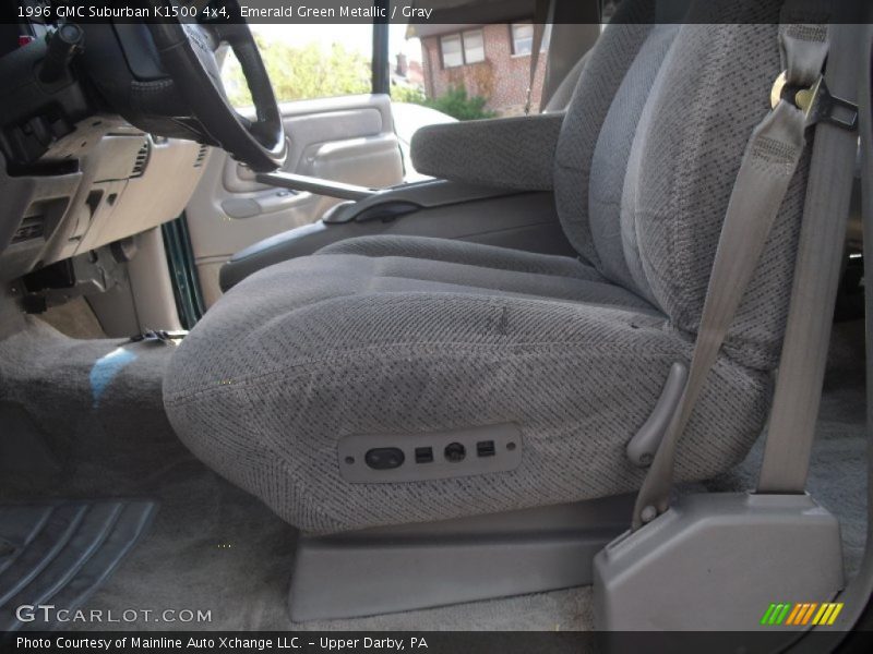 Emerald Green Metallic / Gray 1996 GMC Suburban K1500 4x4