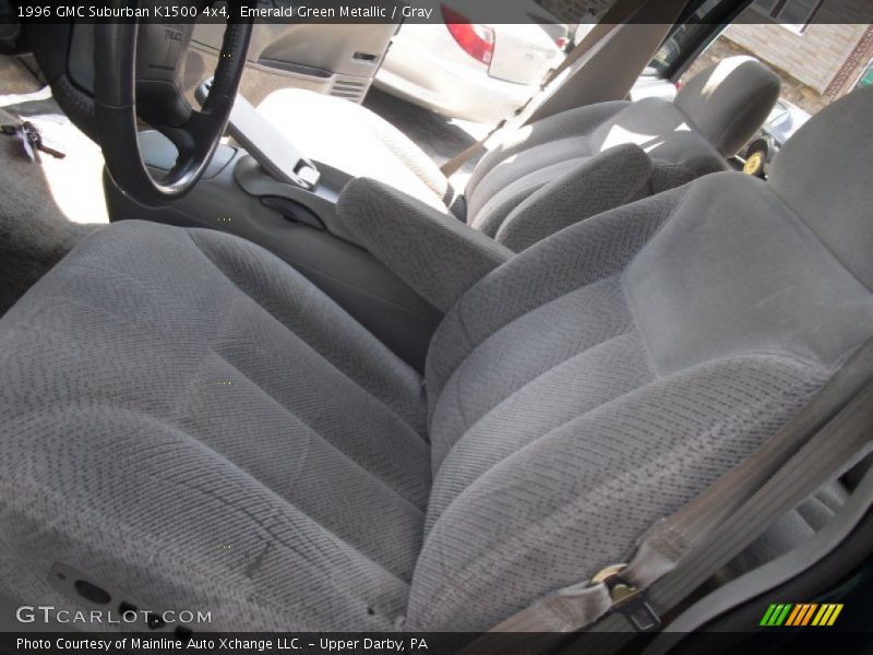 Emerald Green Metallic / Gray 1996 GMC Suburban K1500 4x4