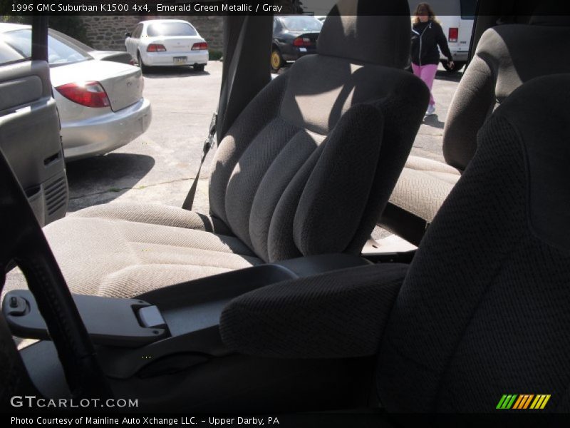 Emerald Green Metallic / Gray 1996 GMC Suburban K1500 4x4